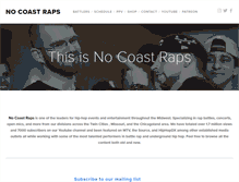 Tablet Screenshot of nocoastraps.com